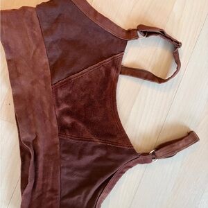 RVCA Chocolate Brown Bralette with Adjustable Straps